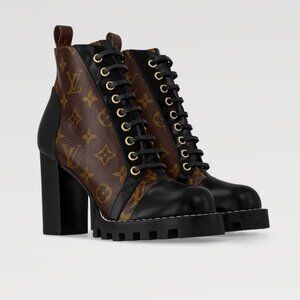 LOUIS VUITTON Star Trail Line Ankle Boots Boots BlackBrown